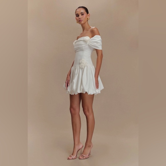 Meshki Giovanna Off-Shoulder mini dress NWT - Picture 3 of 4